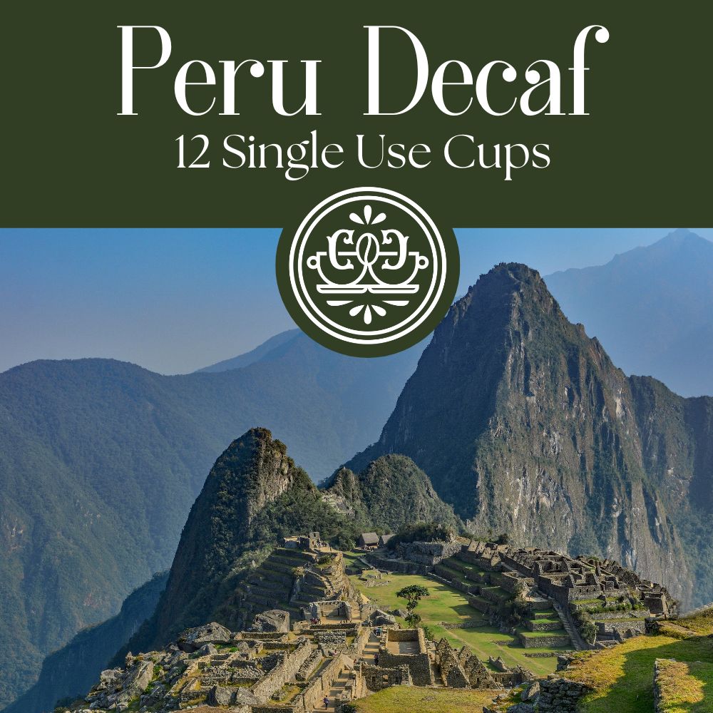 Fairtrade Decaf Swiss Water Process Peru (12 Single Use Cups) (Medium Roast)